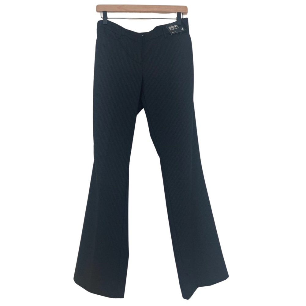 New York & Company Black Pinstripe Bootcut Pants. Size 4 Average
